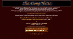 Desktop Screenshot of heartsongflutes.com
